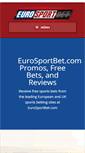 Mobile Screenshot of eurosportbet.com