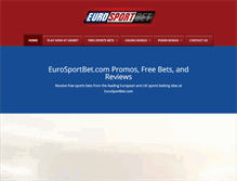 Tablet Screenshot of eurosportbet.com